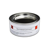 Silver Heat Resistant Brush On Paint- Heat Resistant up to 800C- Ideal For Stoves, Fireplaces, BBQ's, Firepits, Exhaust Pipes - Voyto Ltd Online