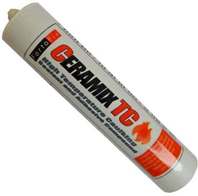 Fortafix 300ml Ceramix TC Caulking Heat Resistant up to 1250C for Stoves, Fireplaces, Flues