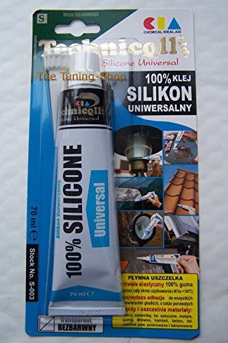 Clear colourless silicone adhesive glue 70ml universal "liquid gasket" - Voyto Ltd Online