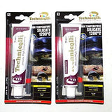 Adhesive glue for high temperature exhaust fireplace ovens collectors 2 x 70 ml - Voyto Ltd Online