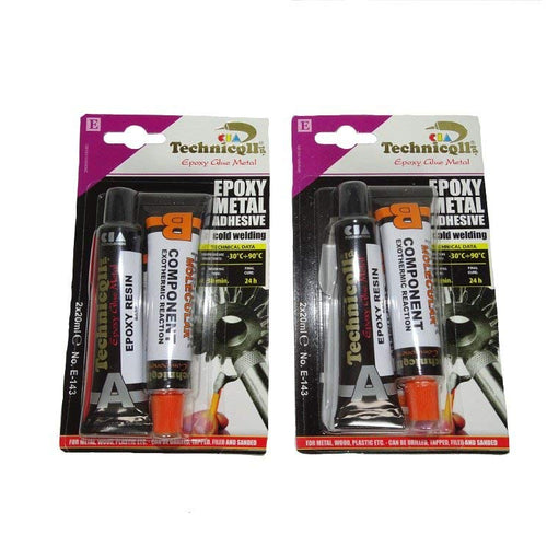 Epoxy adhesive glue for metals alloy steel bronze 2 x 20ML - Voyto Ltd Online