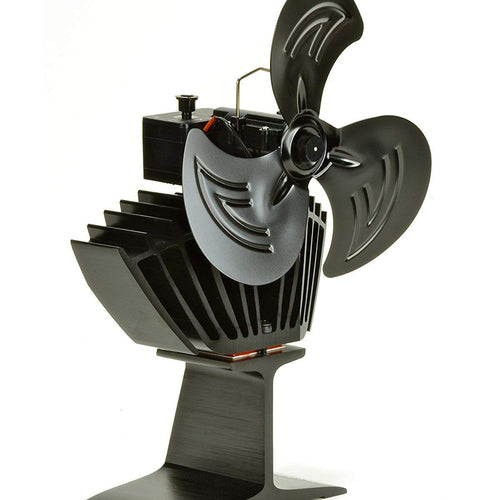 Inovative 3 Blade-Oscillating Heat Powered Stove Fan for Wood-Burning and Multi-Fuel/Pellet Stoves-Top Quality-Perfect Gift- - Voyto Ltd Online
