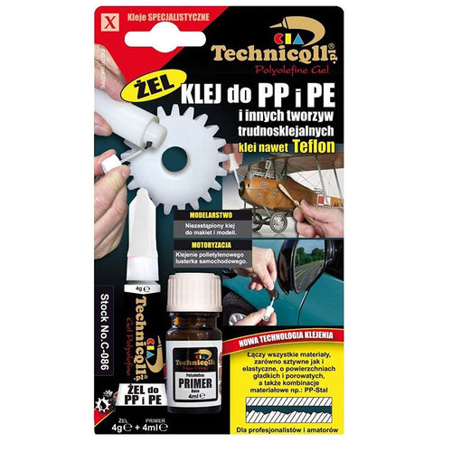 Clear adhesive glue super gel for pp polypropylene, PE polyethylene, PTFE, silicone - Voyto Ltd Online