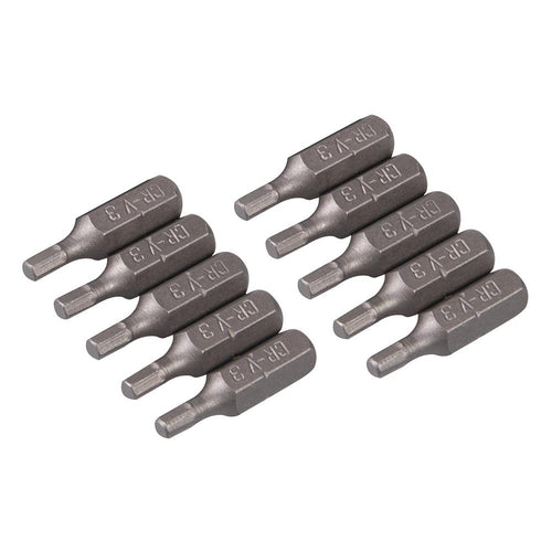 Silverline 245005 Hex Cr-V Screwdriver Bits 10pk - Hex 3mm - Voyto Ltd Online