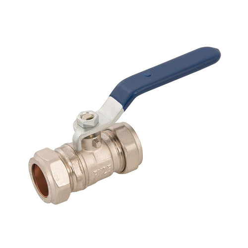 Plumbob 709739 Lever Ball Valve - 22mm Blue - Voyto Ltd Online