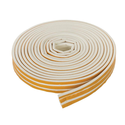 Fixman 531740 Self-Adhesive P-Profile Weather Strip - 3 - 5mm / 15m White - Voyto Ltd Online