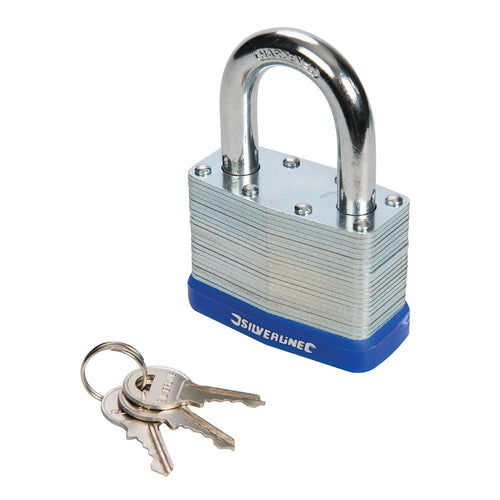 Silverline 590587 Laminated Padlock - 65mm - Voyto Ltd Online