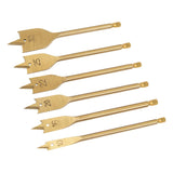 Silverline DS32 Titanium-Coated Flat Bit Set 6pce - 10 - 32mm - Voyto Ltd Online