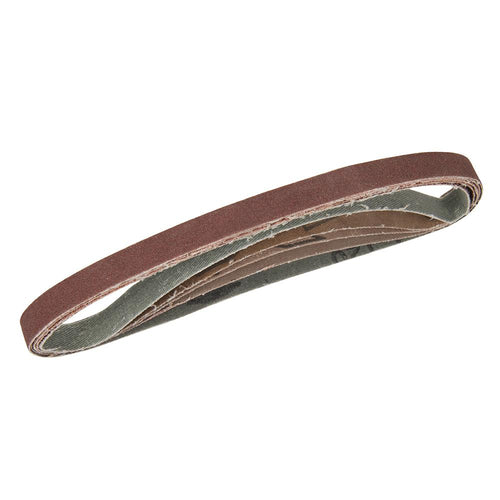 Silverline 910232 Sanding Belts 13 x 457mm 5pce - 40, 60, 2 x 80, 120G - Voyto Ltd Online