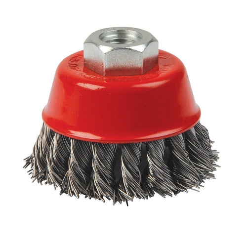 Silverline 868901 Steel Twist-Knot Bowl Cup - 75mm - Voyto Ltd Online