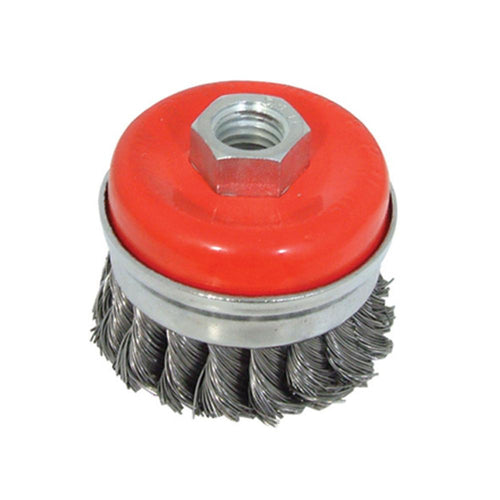 Silverline 778649 Steel Twist-Knot Cup - 65mm - Voyto Ltd Online
