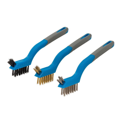 Silverline 617623 Mini Wire Brush Set 3pce - 3pce - Voyto Ltd Online