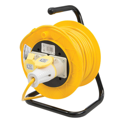 Powermaster 868878 Cable Reel 16A 110V Freestanding - 2-Gang 25m - Voyto Ltd Online