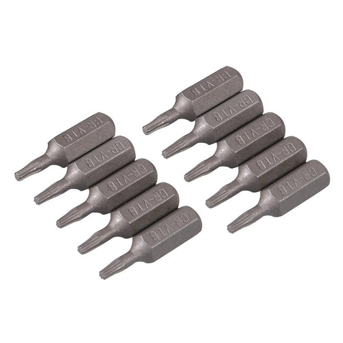 Silverline 283004 T8 Cr-V Screwdriver Bits 10pk - T8 - Voyto Ltd Online