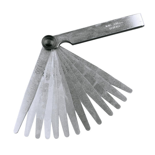 Silverline 793828 Feeler Gauge - 13 Leaves (0.05 – 1.0mm) - Voyto Ltd Online