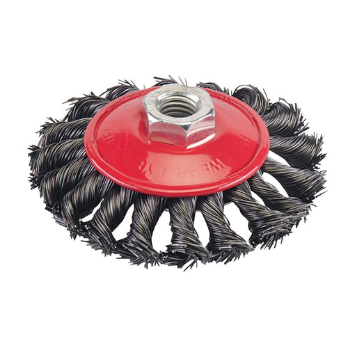 Silverline 633510 Steel Twist-Knot Brush - 100mm - Voyto Ltd Online