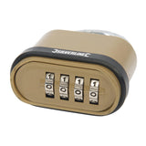 Silverline 472645 Zinc Alloy Combination Padlock 4-Digit - 50mm - Voyto Ltd Online