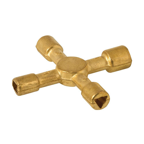 Dickie Dyer 459943 Brass Quad Key - 4-in-1 - Voyto Ltd Online