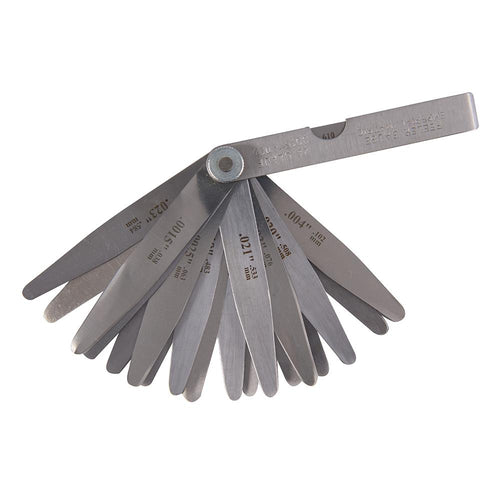 Silverline 763624 Feeler Gauge - 26 Leaves (0.051 - 0.635mm) - Voyto Ltd Online