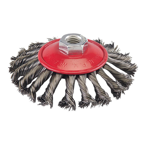 Silverline 580493 Steel Twist-Knot Brush - 115mm - Voyto Ltd Online