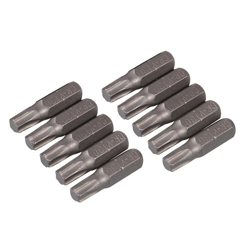 Silverline 486941 T30 Cr-V Screwdriver Bits 10pk - T30 - Voyto Ltd Online