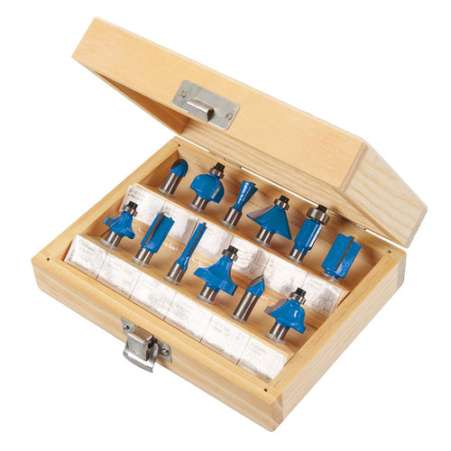 Silverline 251678 8mm TCT Router Bit Set 12pce - 8mm - Voyto Ltd Online