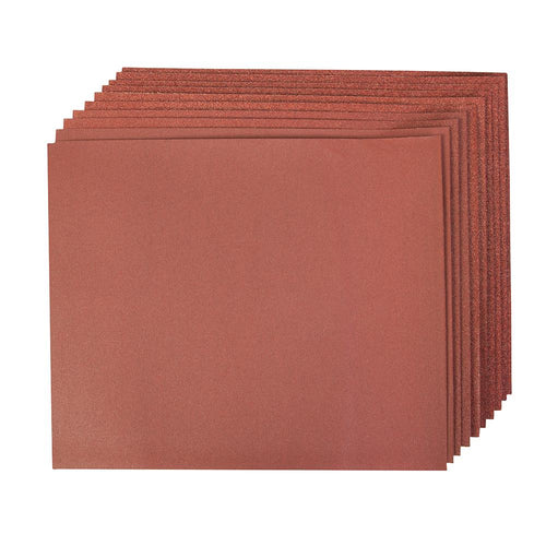 Silverline 696982 Aluminium Oxide Hand Sheets 10pce - 4 x 60, 2 x 80, 120, 240G - Voyto Ltd Online