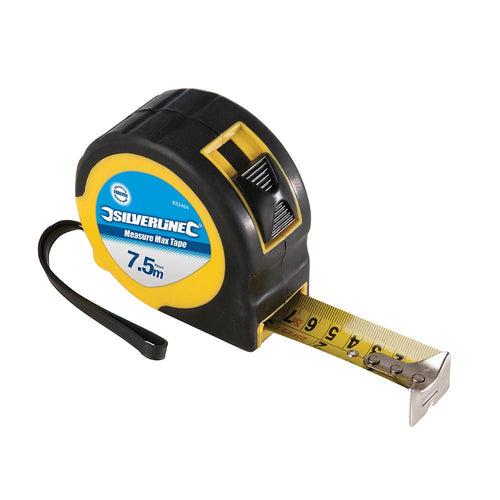 Silverline 633464 Measure Max Tape - 7.5m / 25ft x 25mm - Voyto Ltd Online