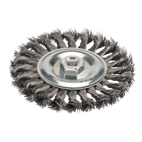 Silverline 719823 Steel Twist-Knot Wheel - 150mm - Voyto Ltd Online