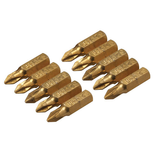 Silverline 823530 Phillips Diamond Screwdriver Bits 10pk - PH1 - Voyto Ltd Online