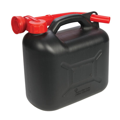 Silverline 199991 Plastic Fuel Can 5Ltr - Black - Voyto Ltd Online