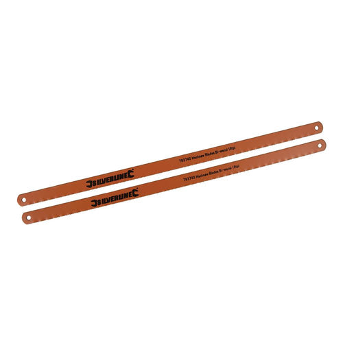 Silverline 793740 Hacksaw Blades Bi-Metal 2pk - 18tpi - Voyto Ltd Online