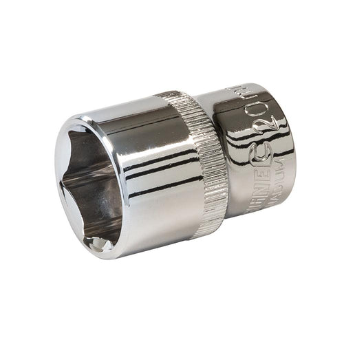 Silverline 257692 Socket 1/2" Drive 6pt Metric - 20mm - Voyto Ltd Online