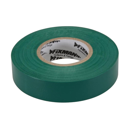 Fixman 188154 Insulation Tape - 19mm x 33m Green - Voyto Ltd Online