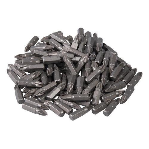 Silverline 486934 Pozidriv Cr-V Screwdriver Bits 100pk - PZ2 - Voyto Ltd Online