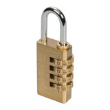 Silverline 360848 Combination Padlock Brass - 4-Digit - Voyto Ltd Online