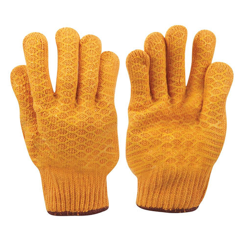 Silverline 349760 Yellow Gripper Gloves - L 10 - Voyto Ltd Online