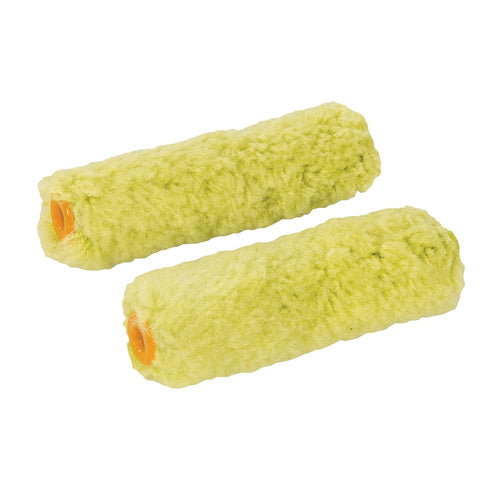 Silverline 534991 Mini Masonry Roller Sleeve 100mm 2pk - Medium Pile - Voyto Ltd Online