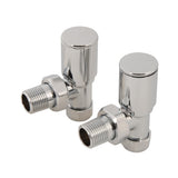 Plumbob 784115 Angled Heated Towel Radiator Valves 2pk - 15mm - Voyto Ltd Online