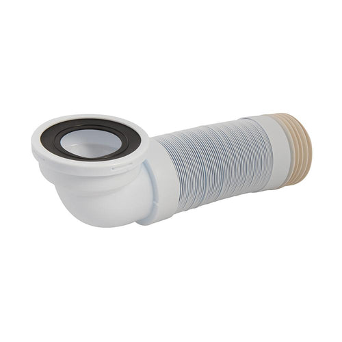 Plumbob 654381 110mm Angled Flexible Pan Connector 90° - 320 - 750mm - Voyto Ltd Online