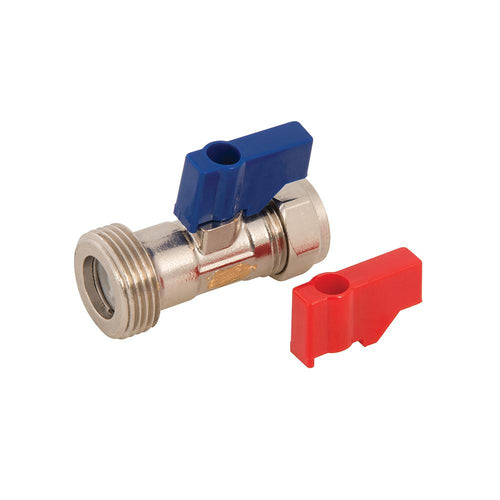 Plumbob 449191 Washing Machine Tap - 15mm x 3/4" Straight Non-Return - Voyto Ltd Online
