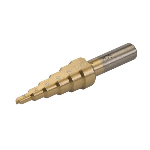 Silverline 868874 Titanium-Plated HSS Step Drill - 4 - 14mm - Voyto Ltd Online