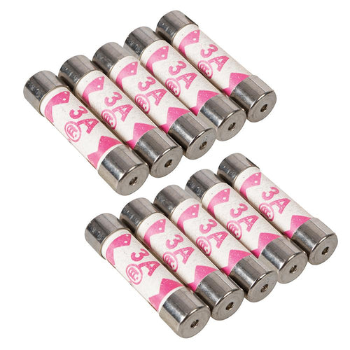 Powermaster 595539 Fuses 10pk - 3A - Voyto Ltd Online