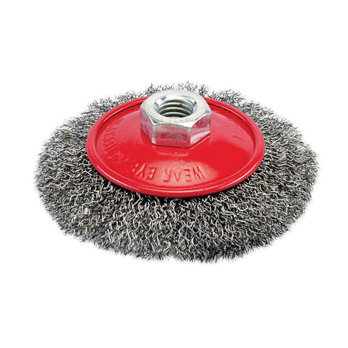 Silverline 277852 Steel Crimp Bevel Brush - 100mm - Voyto Ltd Online