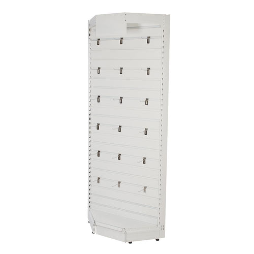 Silverline 428508 Slatwall Toolbars & Gondola Systems - Slatwall Corner Rack 1000 x 400 x 2200mm - Voyto Ltd Online