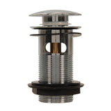 Plumbob 999374 Quick-Clac Chrome-Plated Brass Basin Plug Slotted - 1-1/4" (32mm) - Voyto Ltd Online