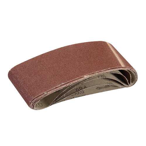 Silverline 433236 Sanding Belts 75 x 533mm 5pk - 80 Grit - Voyto Ltd Online