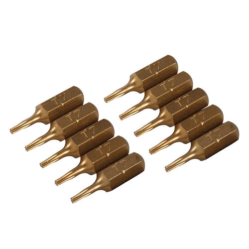 Silverline 794325 T7 Gold Screwdriver Bits 10pk - T7 - Voyto Ltd Online
