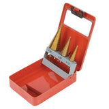 Silverline 282620 Titanium-Coated HSS Step Drill Set 3pce - 3pce - Voyto Ltd Online