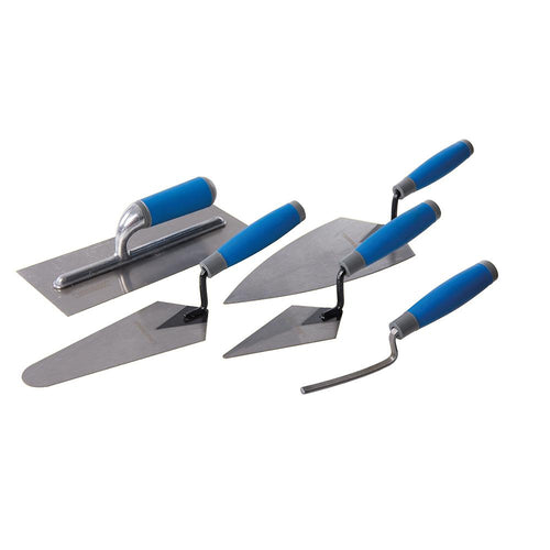 Silverline 395016 Soft-Grip Trade Trowel Set 5pce - 5pce - Voyto Ltd Online